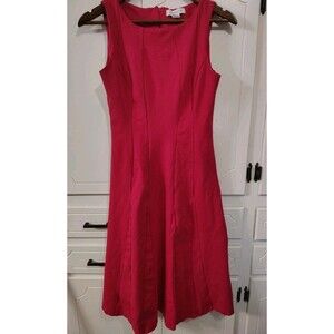 Liz Claiborne Dress Tennis Preppy Size 4 Pink Knit Sleeveless Work Career Casual
